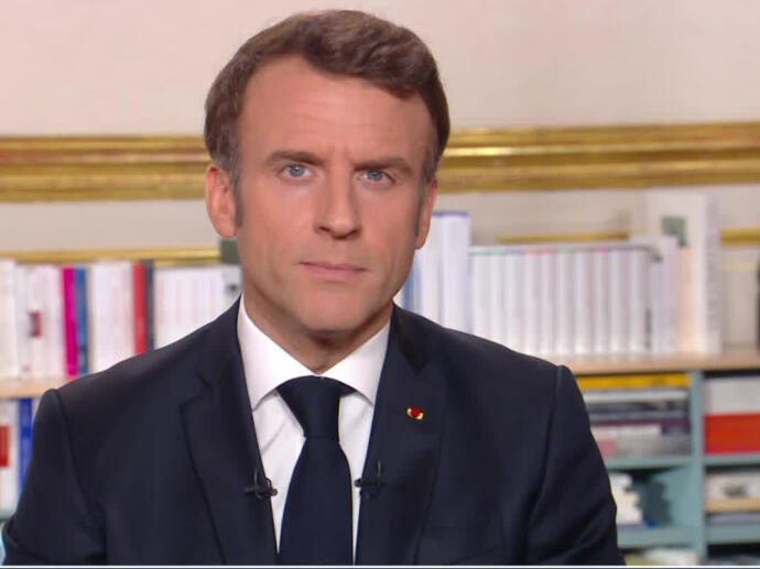 Voeux aux Français Emmanuel Macron président de la République INA