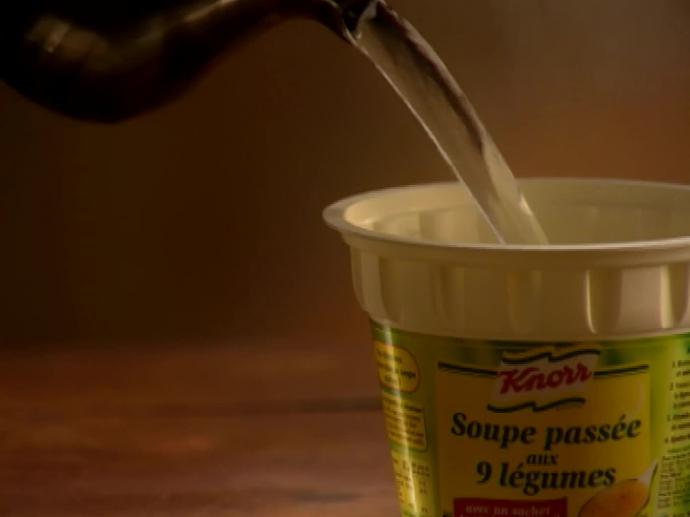 Knorr soupe passée aux légumes et poireaux Montagne INA