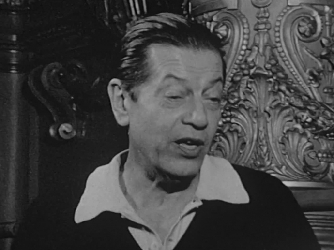 Serge Lifar et son frère, décembre 1955