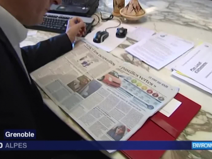 vertes "qualité de l'air" pour les véhicules, Grenoble est