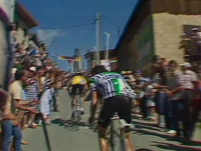 Victoire de Peter Winnen à l'Alpe d'Huez INA