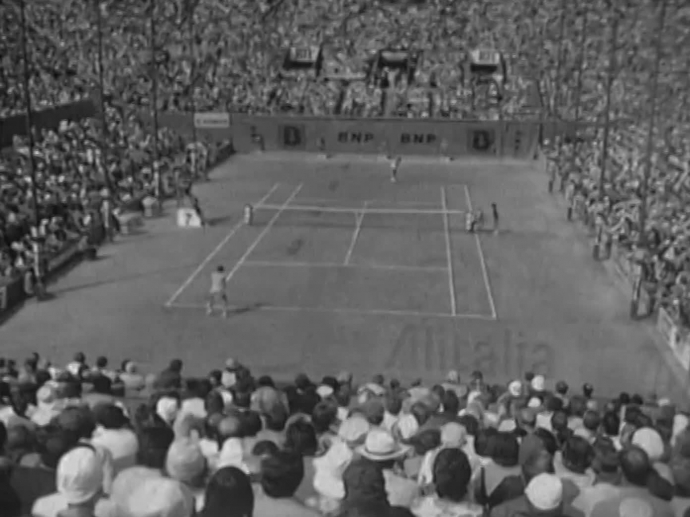 TENNIS 1966, FRANCE-TCHÉCOSLOVAQUIE, ROLAND-GARROS, FRANÇOIS JAUFFRET