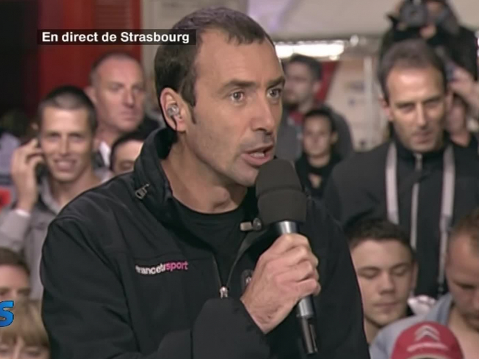 Plateau extérieur : Christian Choupin avec Sébastien Ogier et Julien ...