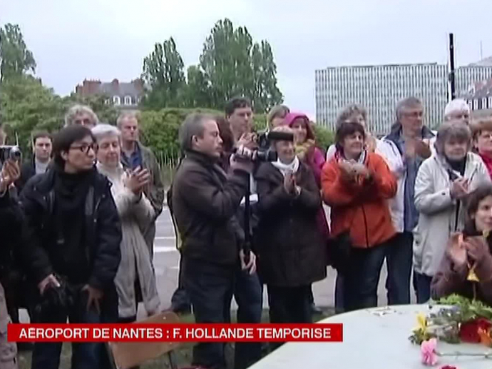 Moratoire sur le projet de l'aéroport NotreDamedesLandes à Nantes INA