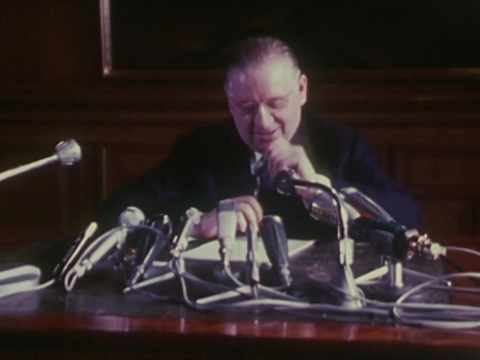 Alain Poher sa conception de l'intérim de la présidence de la République INA