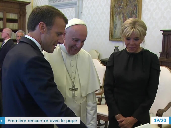 Rencontre entre Emmanuel Macron et le Pape François | INA