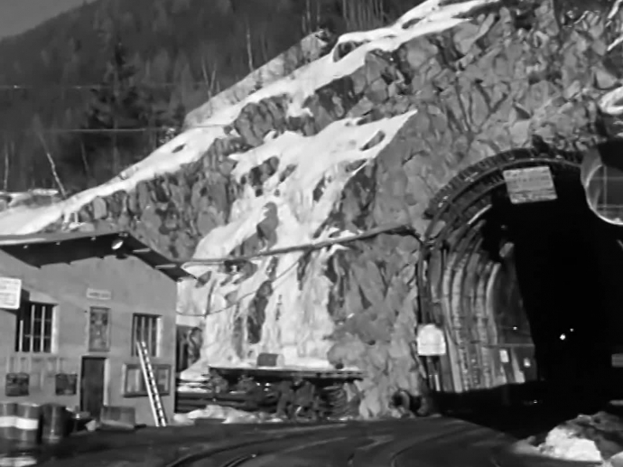 Le chantier du tunnel du Mont Blanc INA