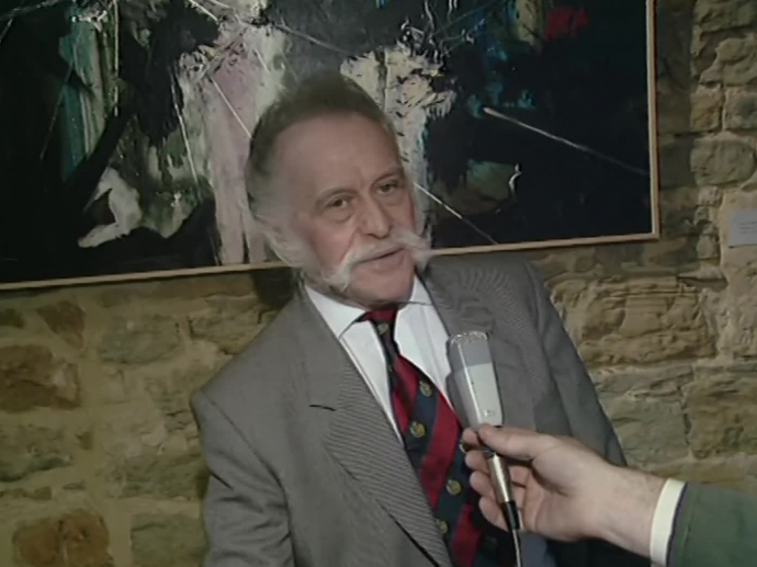 Georges Mathieu Face Portrait et exposition de Georges MATHIEU | INA
