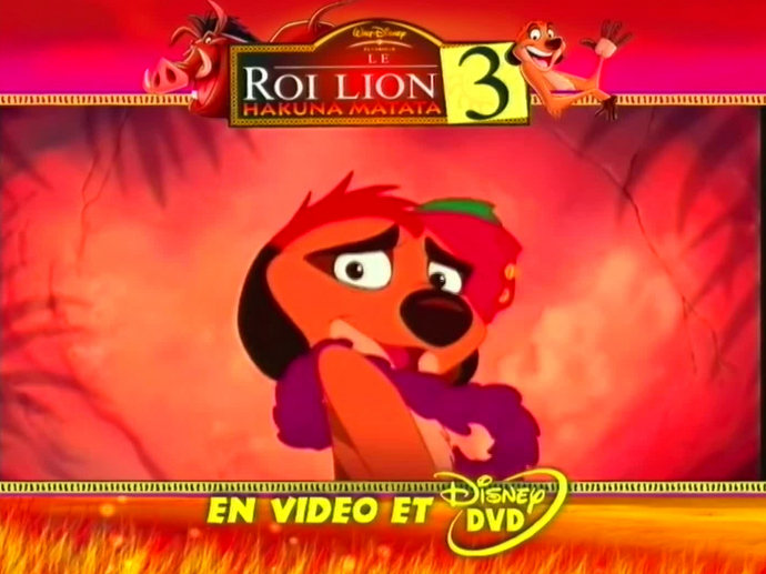 Le roi lion : Roi lion 3 campagne enfants version 21 secondes | INA