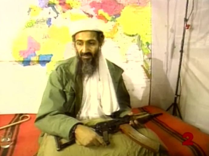 Portrait d'Oussama Ben Laden INA