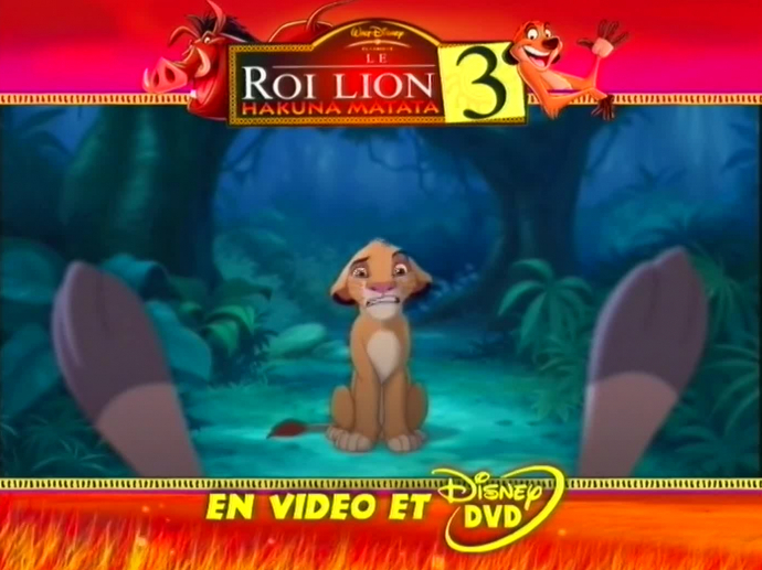 Le roi lion Roi lion 3 campagne famille version 11 secondes INA Le roi lion Roi lion 3 campagne famille version 11 secondes INA