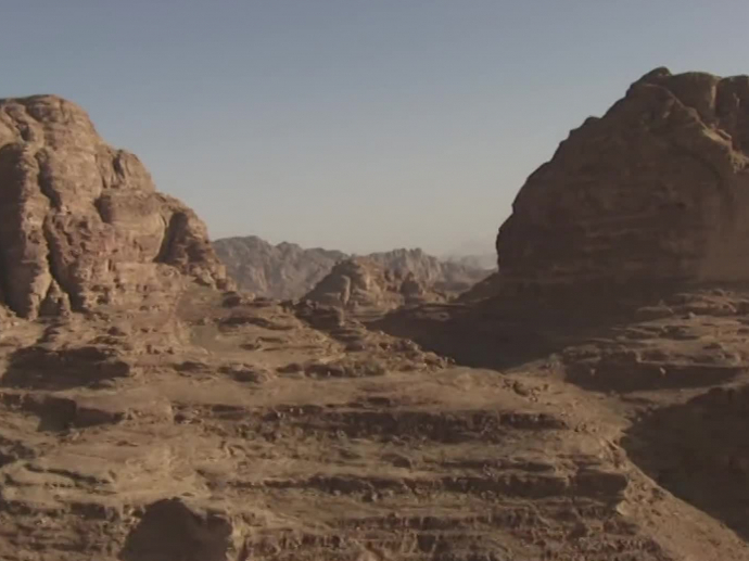 Roum Jordanie : roches du Ouadi Roum | INA
