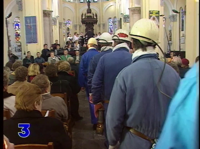 Oignies fête de la Sainte Barbe INA