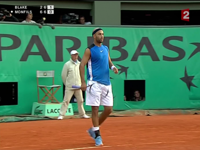 Troisième tour du tournoi de Roland Garros tie break du deuxième set