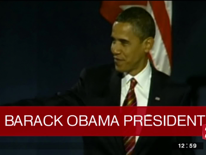 Annonce élection président des Etats Unis : Barack Obama 1er mandat | INA