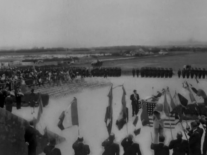 Commémoration Du Débarquement Allié Du 6 Juin 44 Avec Mm Messmer Et Triboulet à Utah Beach Ina 