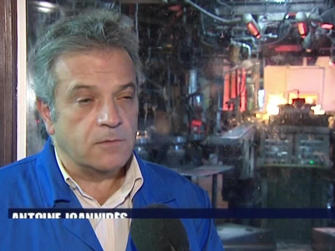 La Chapelle St Mesmin (45) l'entreprise Duralex se porte bien INA
