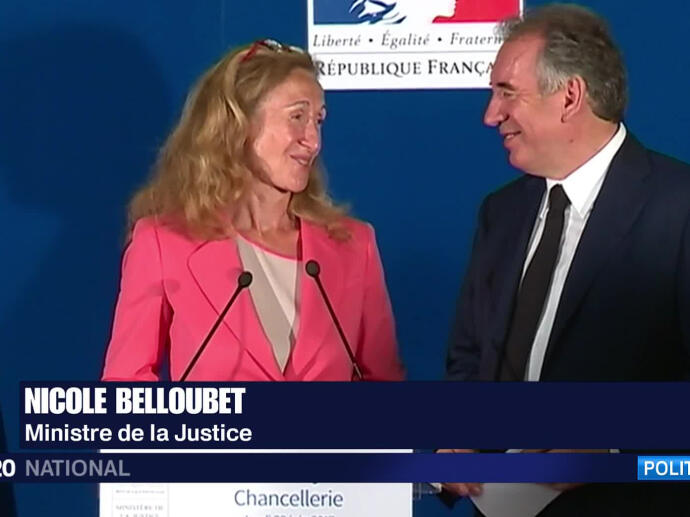 Nicole Belloubet, nouveau Ministre de la Justice et Garde des Sceaux INA