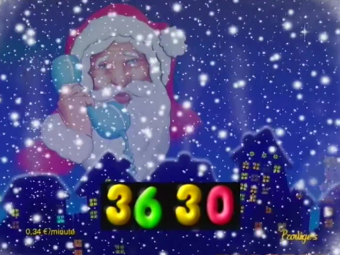 Le téléphone du père noël : Père noël neige 2004  INA