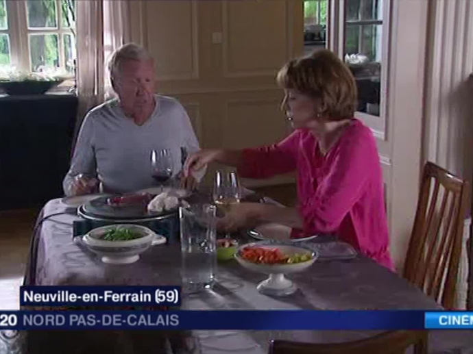 Neuville en Ferrain tournage d'un téléfilm France 3 avec Yves Rénier