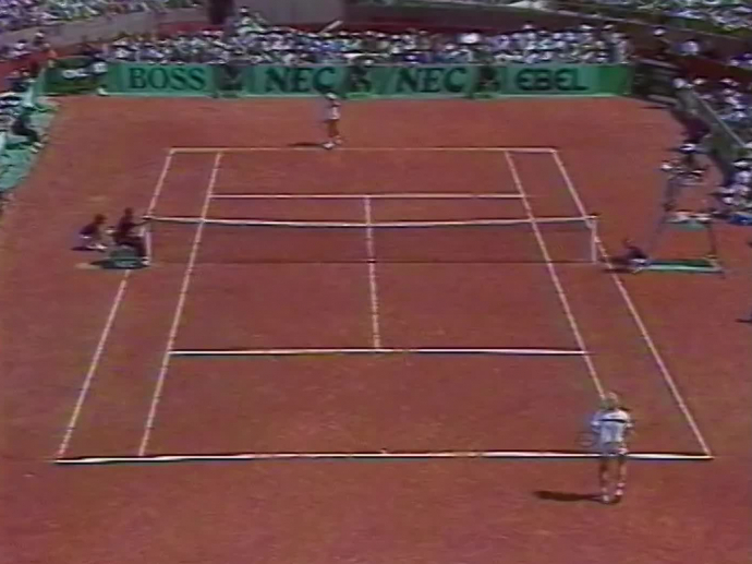 LES EQUIPES DE FRANCE DE TENNIS EN COUPE DAVIS ANNEES 80 ET 90 INA