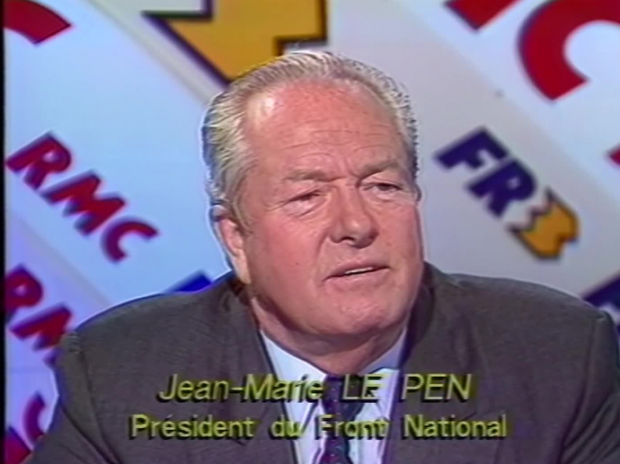 Jean Marie Le Pen à RMC INA