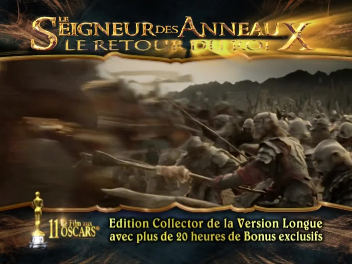 Le seigneur des anneaux le retour du roi version longue TF1 version 16 secondes INA