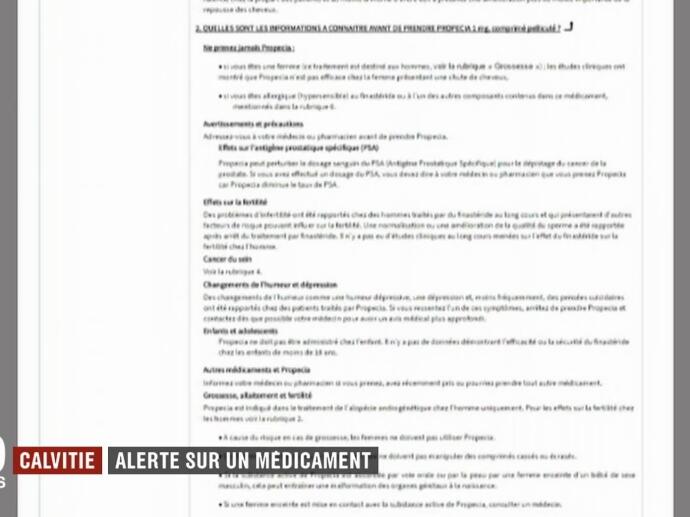 Calvitie : Alerte sur un médicament | INA