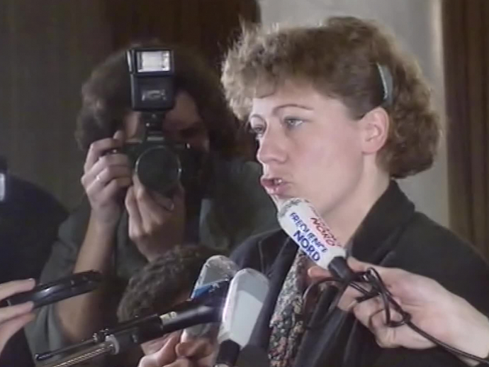 Election de Marie Christine BLANDIN résumé de la soirée INA