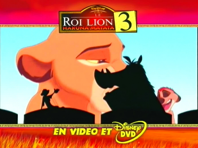 Le roi lion : Roi lion 3 - teaser famille version 11 secondes | INA