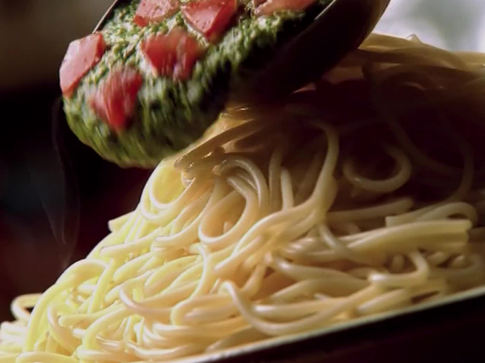 Panzani pâtes et sauces : Capellini al pesto | INA