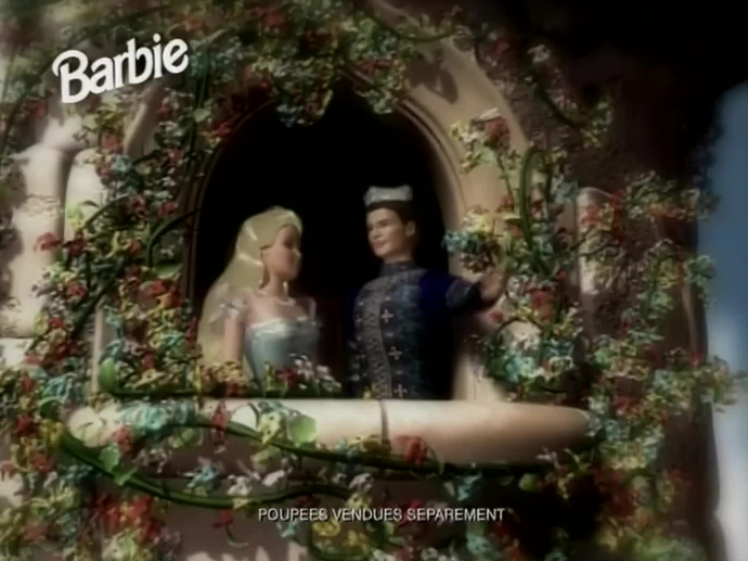 Barbie belle au bois dormant + calèche INA