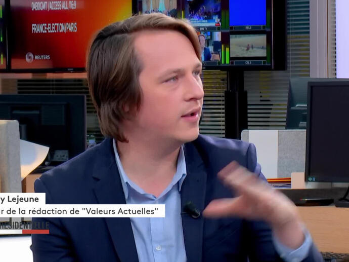 Geoffroy Lejeune à propos de Marine Le Pen INA