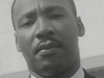 <p>Birmingham : interview du pasteur Martin Luther King. 18/05/1963</p>