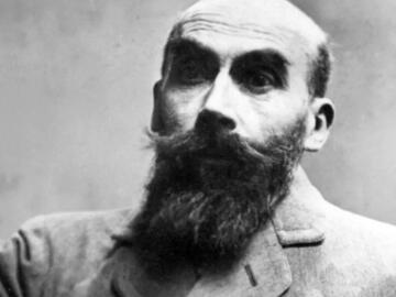 <p>Henri-Désiré Landru lors de son procès à Paris en novembre 1921</p>